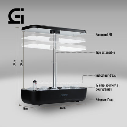 Station hydroponique LED "LuxBird"